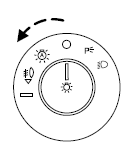 The autolamp system also keeps the lights on for a predetermined