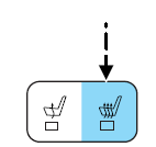  Press the indicated side of the