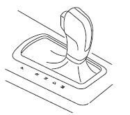 To return to normal D (Drive) position, move the shift lever back from M