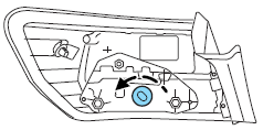 4. Remove the bulb socket by