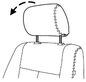 2. Pivot the head restraint forward