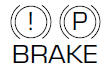Brake system warning light: To