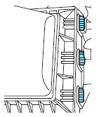 6. Replace the air filter housing