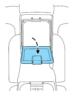 Note: Do not exceed 80 lb (36 kg) of weight on the pass-through door.