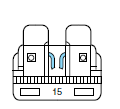 Note: Always replace a fuse with one that has the specified amperage