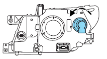 4. Carefully pull the bulb out of the