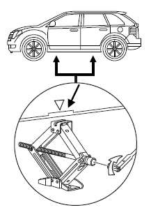 7. Remove the jack and fully tighten