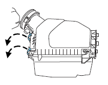 3. Remove the air filter element