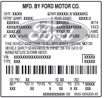 Vehicle identification number (VIN)