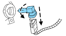 3. Rotate the harness/bulb assembly